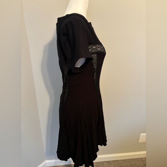 NWOT! FREE PEOPLE Cruz Mini Dress in Black - Picture 7 of 11